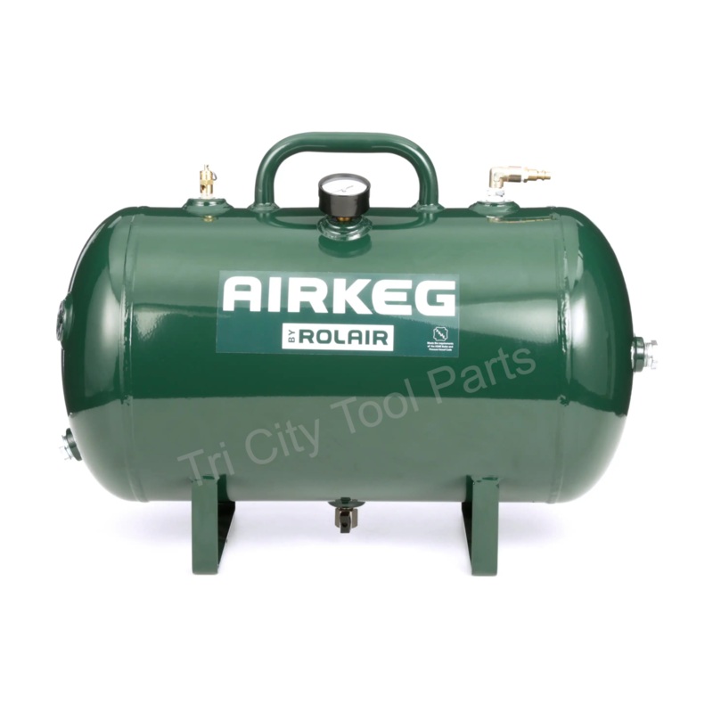 AIRKEGPLUS Rolair 10-Gallon Portable Steel Auxiliary Air Tank