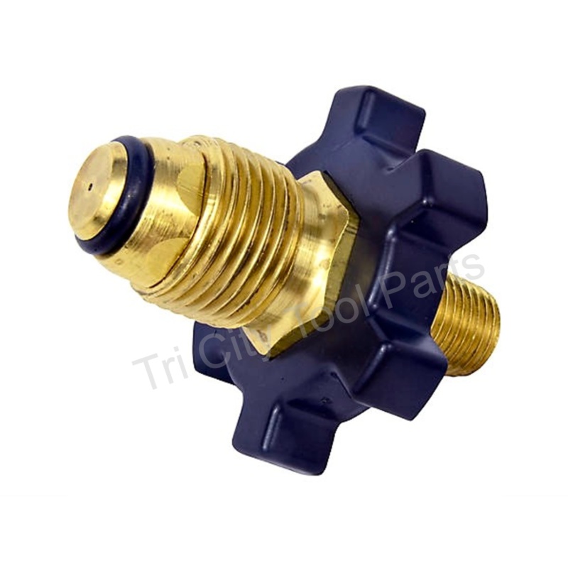 F276139  1/4in Male Pipe Thread x Restricted Flow Soft Nose P.O.L. w/ Handwheel