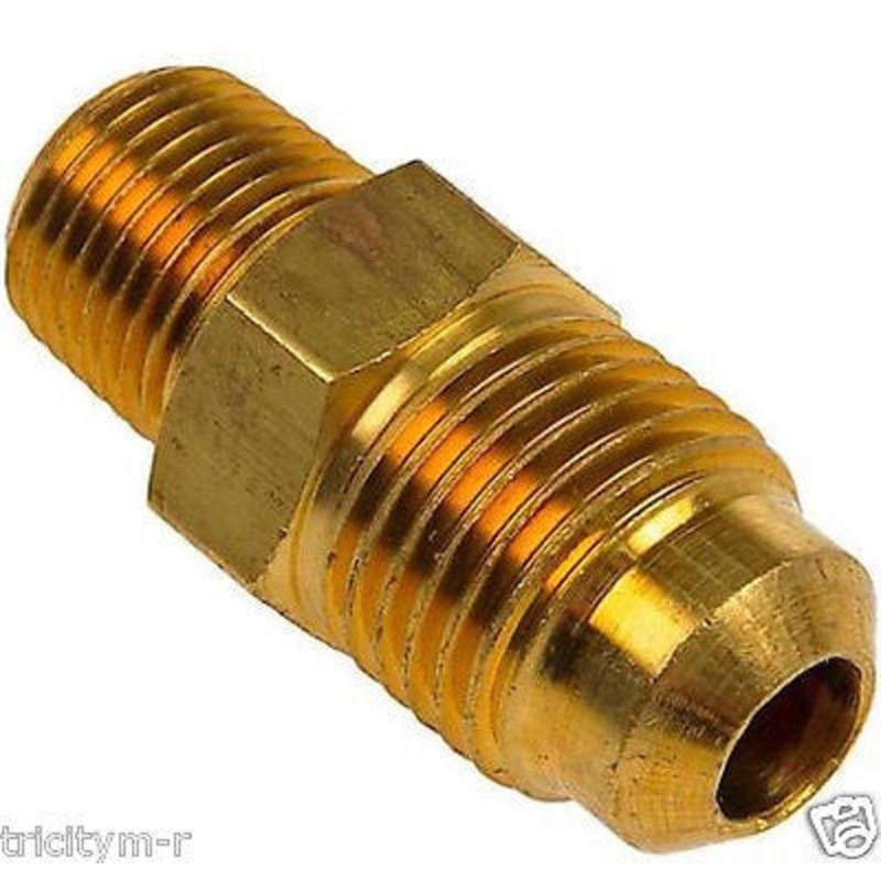 121-1007 Jenny Brass Flare Fitting , Emglo 3/8MPT X 5/8