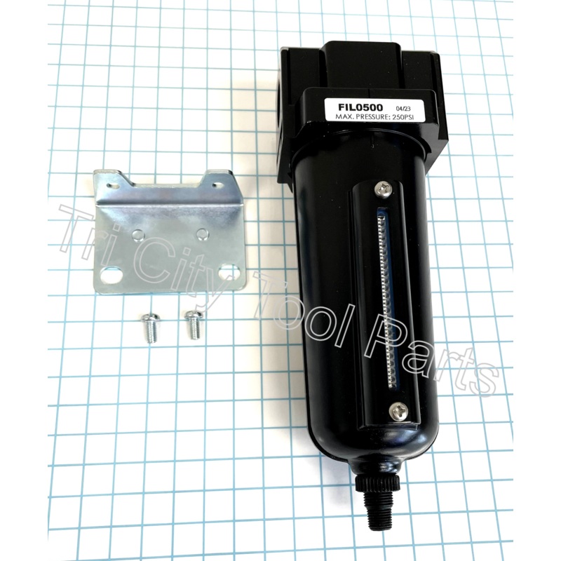 FIL0500 ROLAIR Air Compressor Water Filter Trap  1/2 NPT