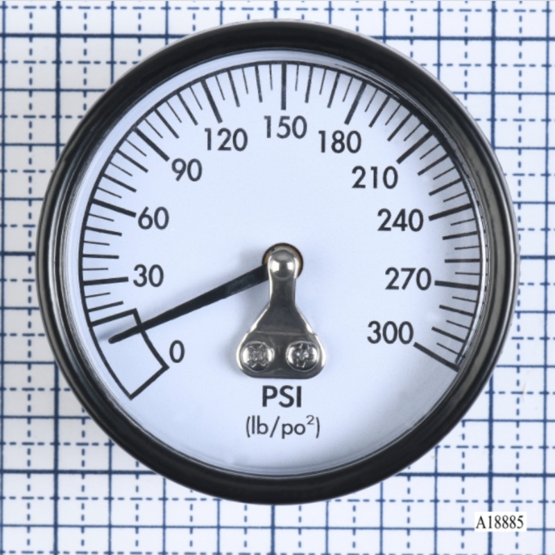 A18885 DeWalt Air Compressor Gauge  2  300psi 1/4 Back Mount