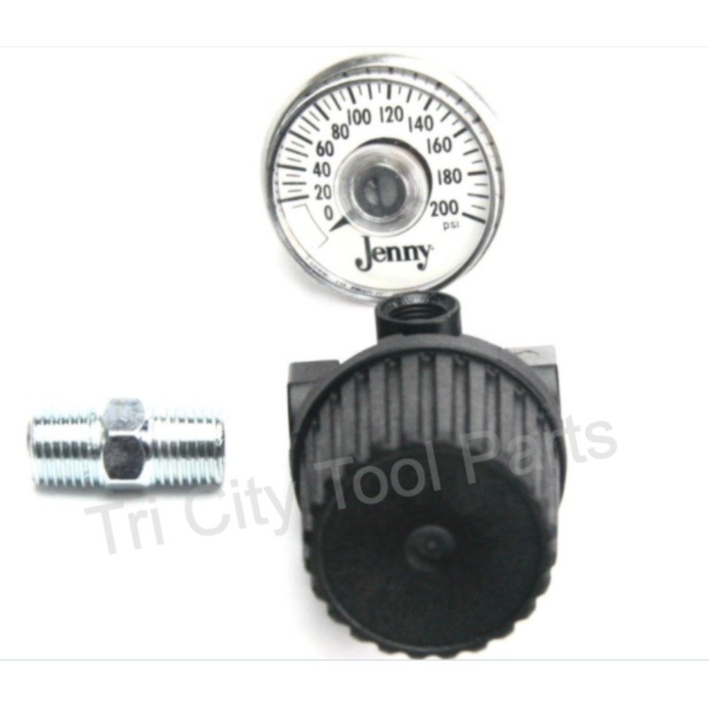 R14K Emglo Air Compressor Regulator 1/4 Kit  W/ Gauge