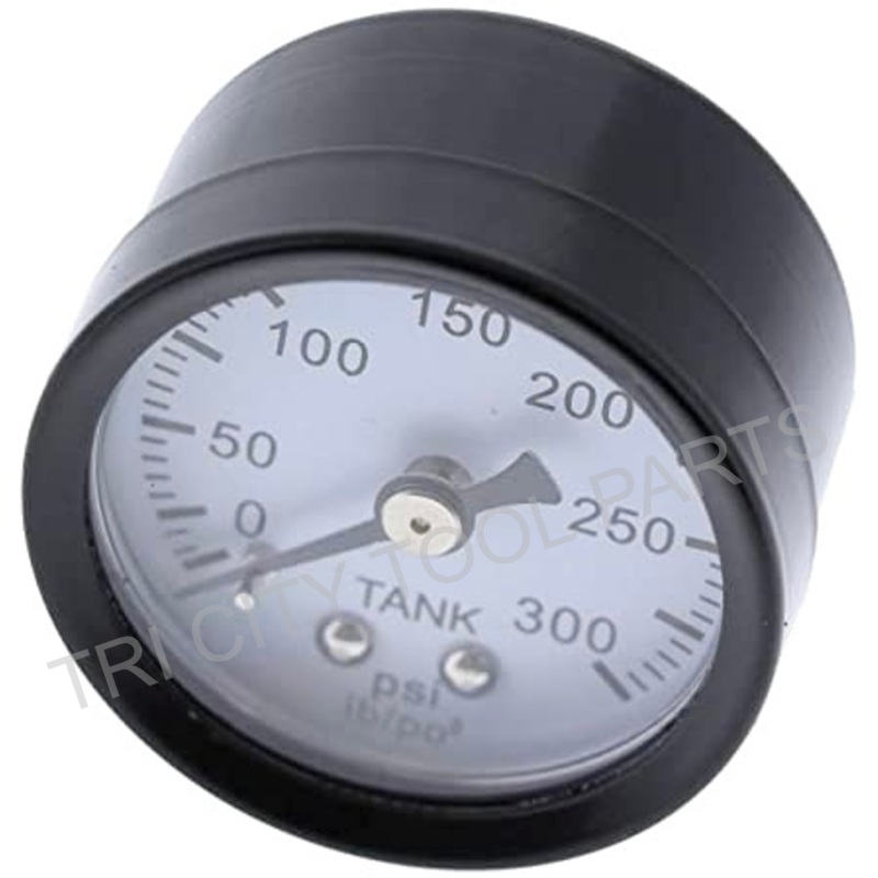 A17166 Air Compressor Gauge 1.5  300psi  1/8 Back Mount  DeWALT  Porter Cable