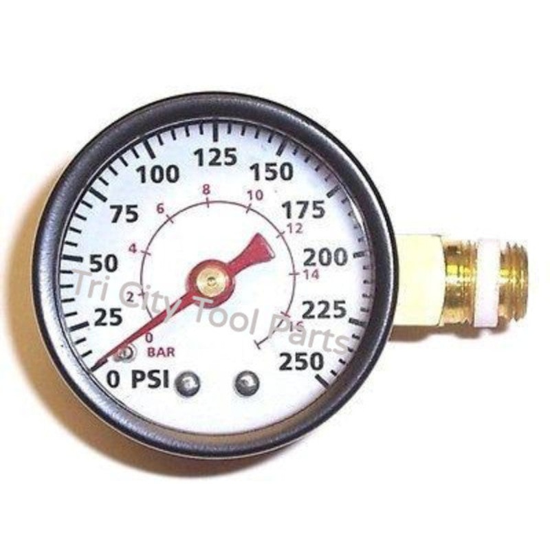 GA016306AV Campbell Hausfeld  Air Gauge  1.5  250psi 1/8 NPT  Replaces GA016303AV