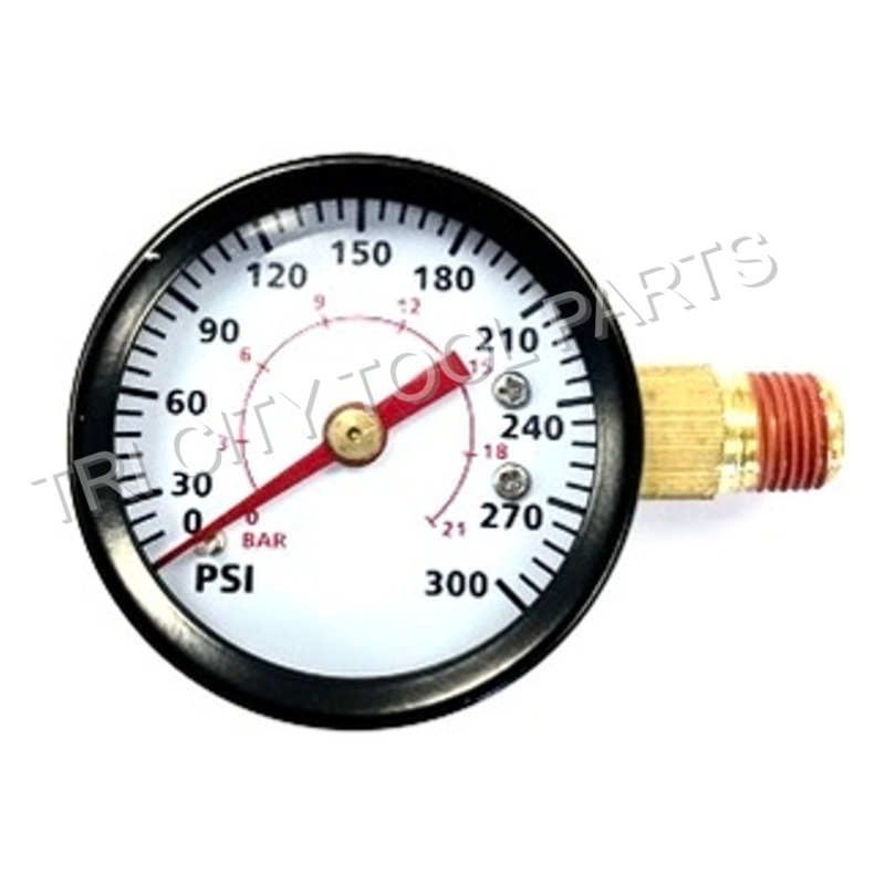 GA016313AV Campbell Hausfeld  Air Gauge  1.5  300psi 1/8 NPT  Replaces GA016306AV