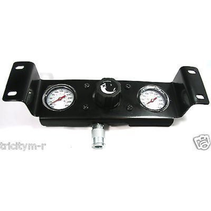 WL029901AV Campbell Haufeld  Air Compressor Manifold Assembly  With Gauges & QC