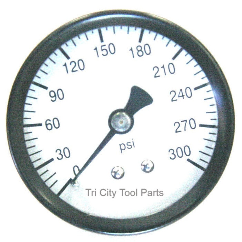 GA-360-B DeWalt Air Compressor Gauge  2  300psi 1/4 Back Mount