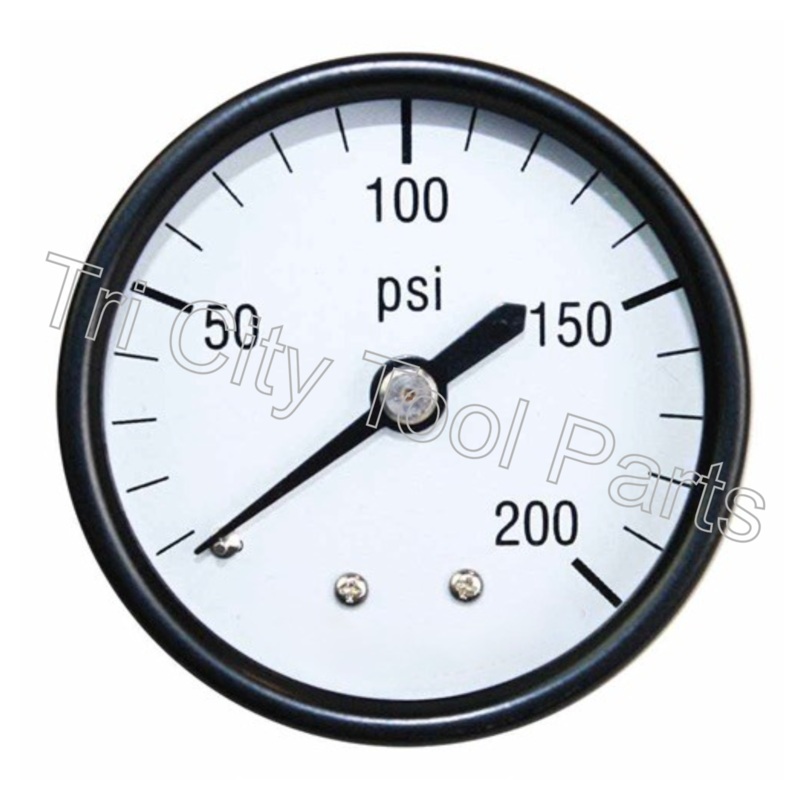 AG15182BM   Air Compressor Gauge  1.5 X 1/8 NPT  200psi