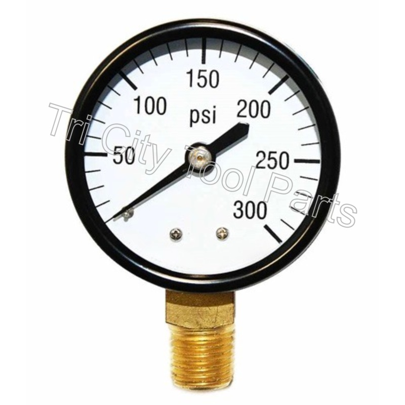 AG20143LM   Air Compressor Gauge  2 X 1/4 NPT  300psi