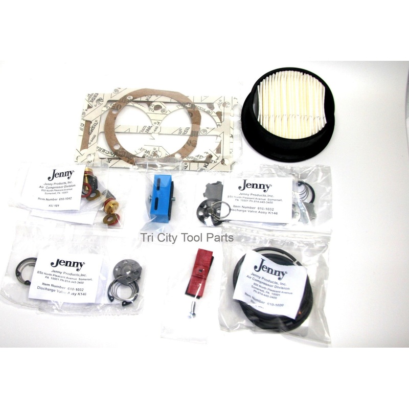 610-1304 Jenny / Emglo 421-1102 KU Air Compressor Pump Repair Kit  KU101G