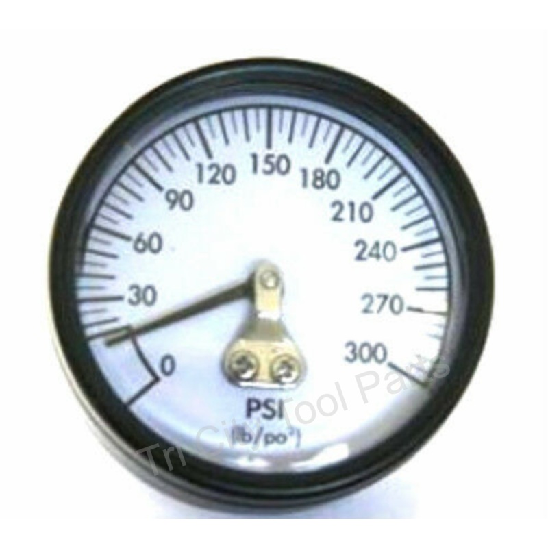 D21929 Porter Cable  Air Compressor Gauge  2 – 300psi  1/8npt  Back Mount