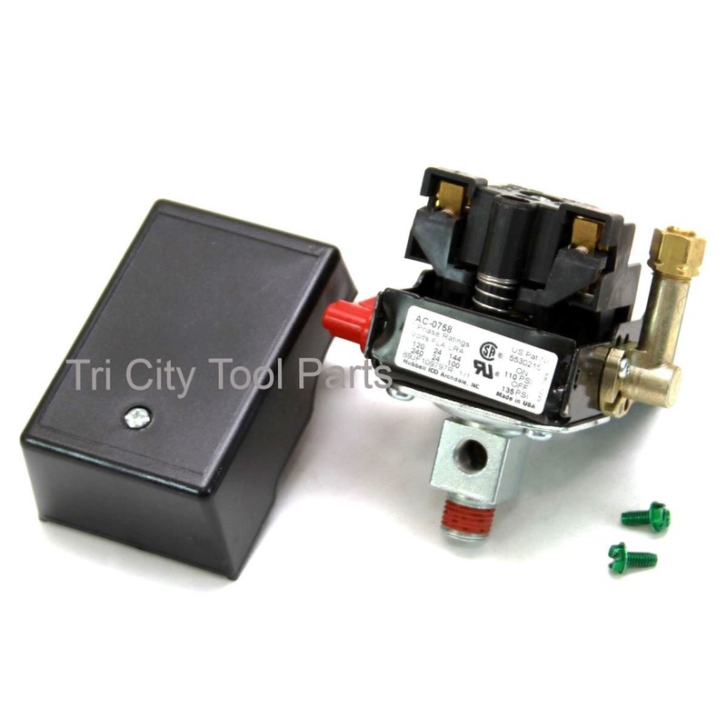 5140117-68 Porter Cable Pressure Switch 2 PORT Craftsman 135/110 PSI Z-AC-0758