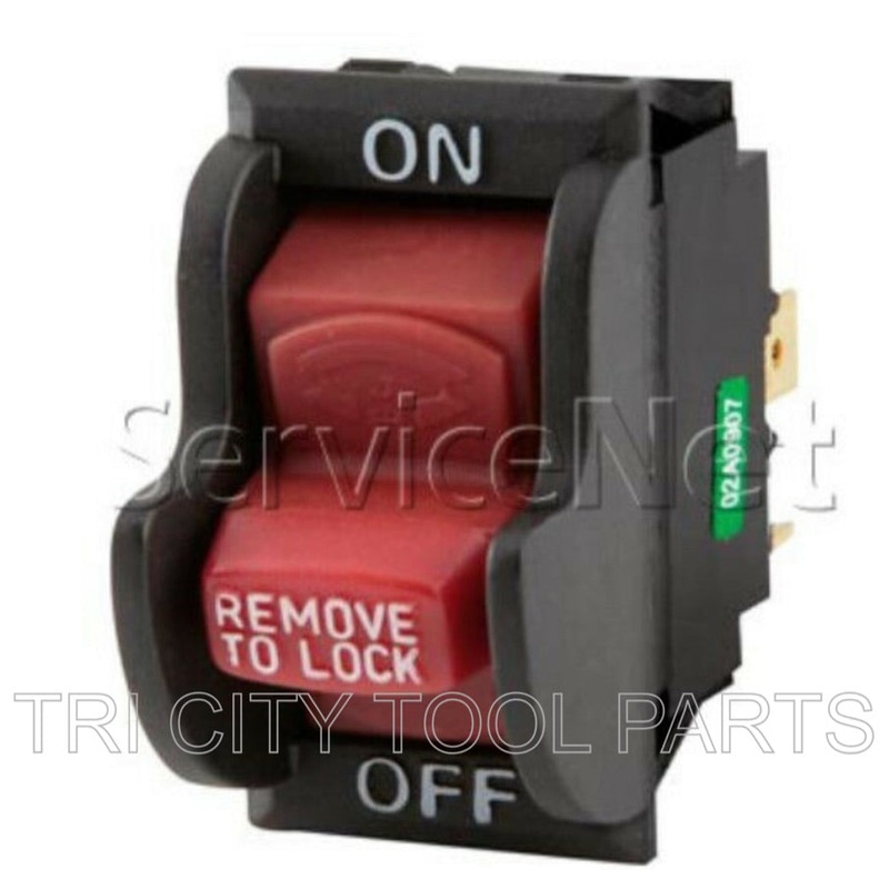 887045 Porter Cable  Switch W / Key   552 , 697 , 698
