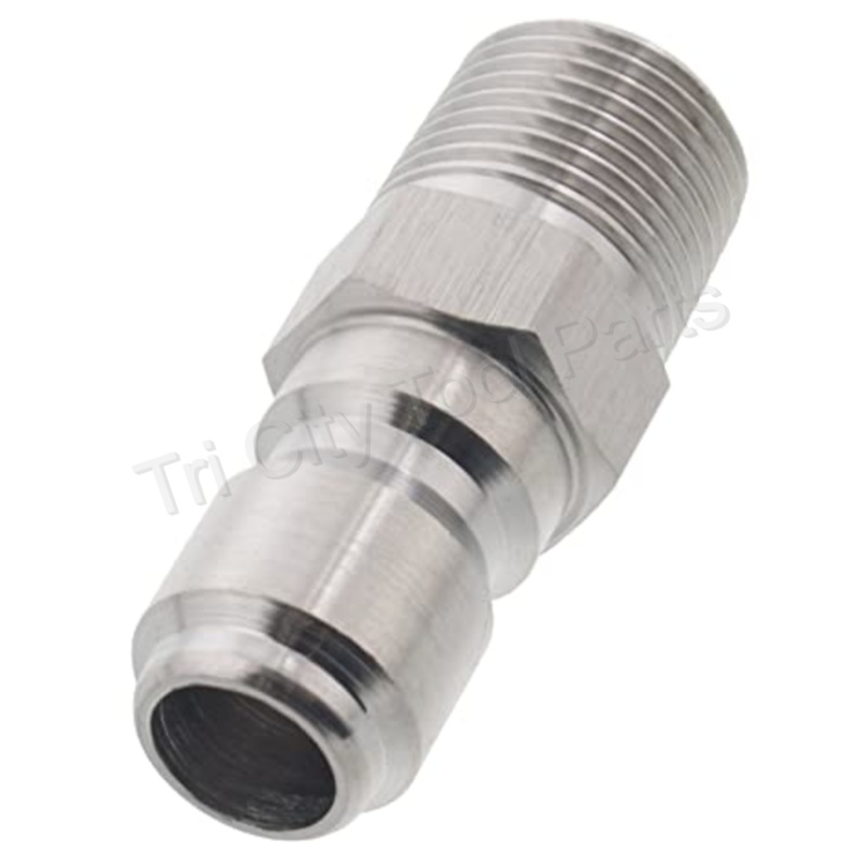 PRESSURE WASHER 3/8 QUICK COUPLER DISCONNECT PLUG , 3/8 NPT MALE