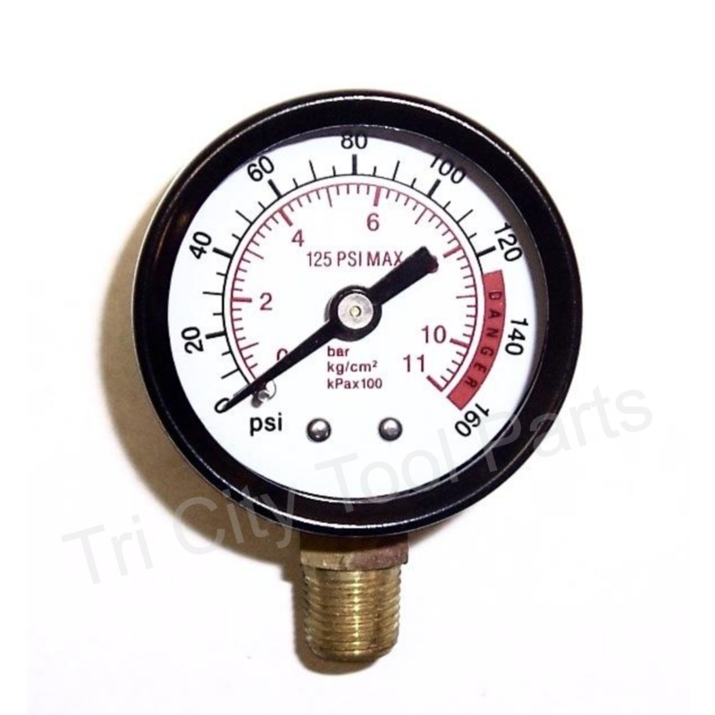 GA230600AV Campbell Hausfeld  Air Gauge  1.5  160psi 1/8 NPT