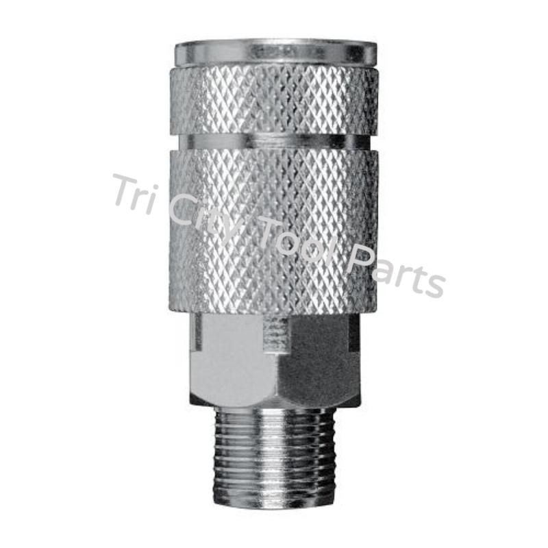 MP603400AV 3/8 Automotive T Steel Coupler 3/8 Male NPT
