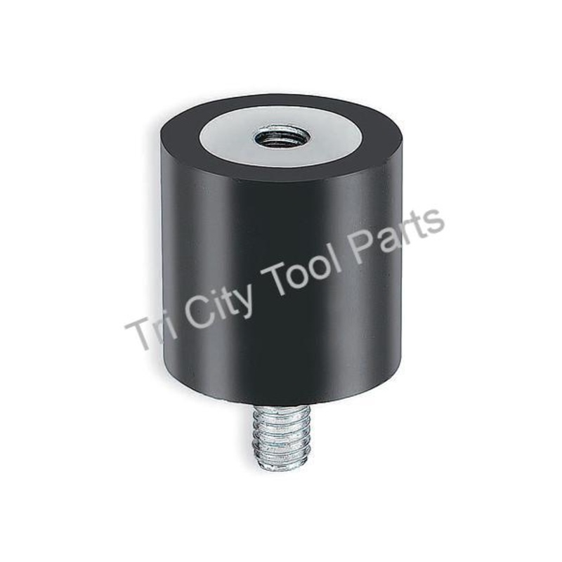 Rubber Vibration Damping Sandwich Mount, 5/16-18 Thread, 1 H X 1-3/8