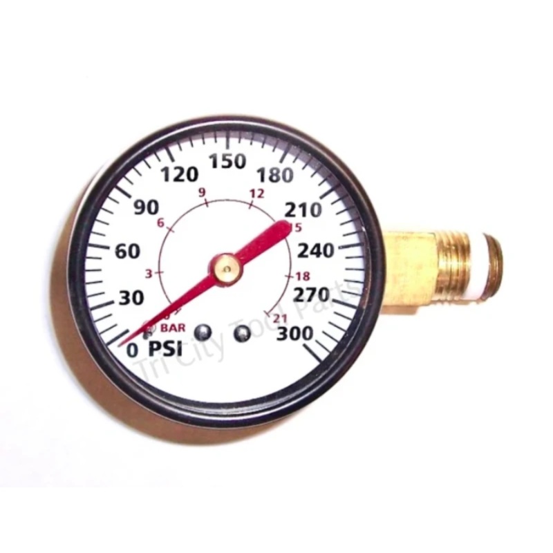 GA031900AV Campbell Hausfeld Air Compressor Gauge 2 300 psi 1/4 NPT