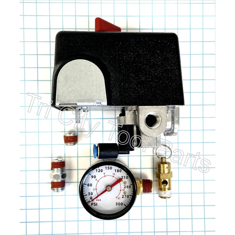MY001100SV Pressure Switch Kit Campbell Hausfeld  / Kobalt Air Compressor
