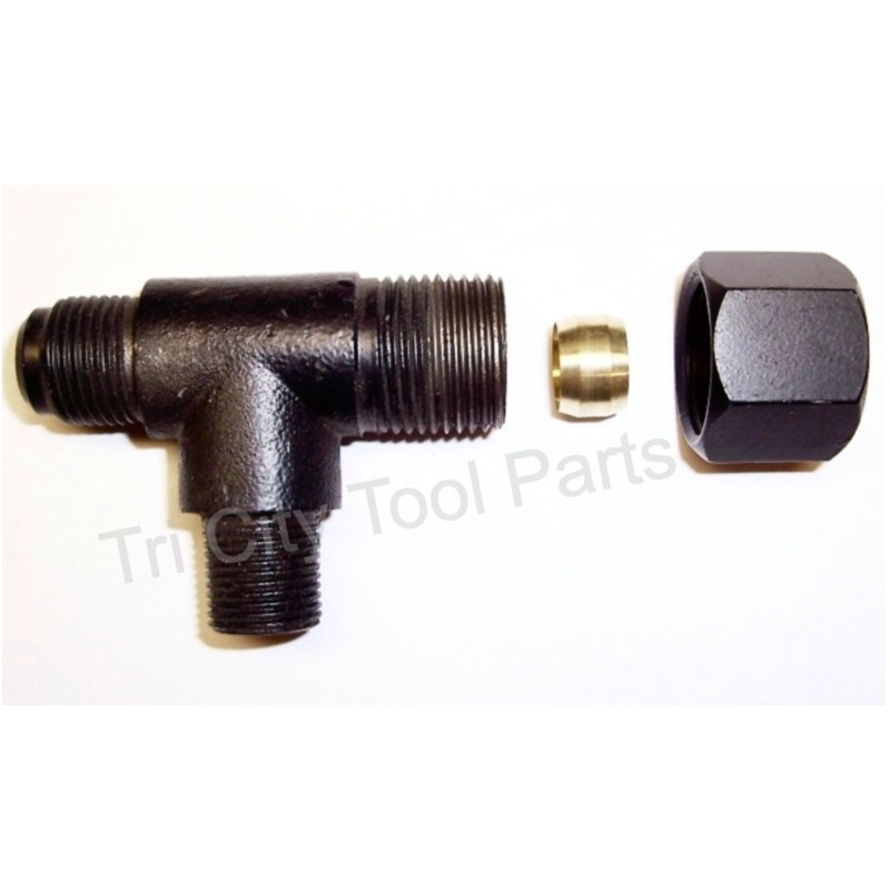 TQ901100AV  QUAD EXHAUST TEE FITTING  Campbell Hausfeld Compressor