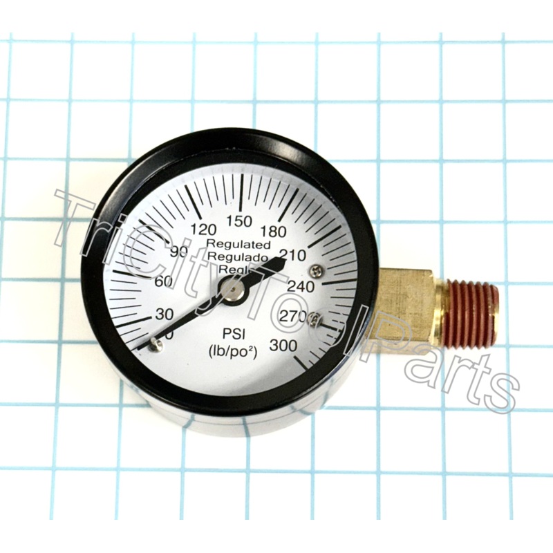 AB-9052235 DeWalt  Gauge  2 300psi 1/4 NPT Offset Side Mount  Regulated Gauge