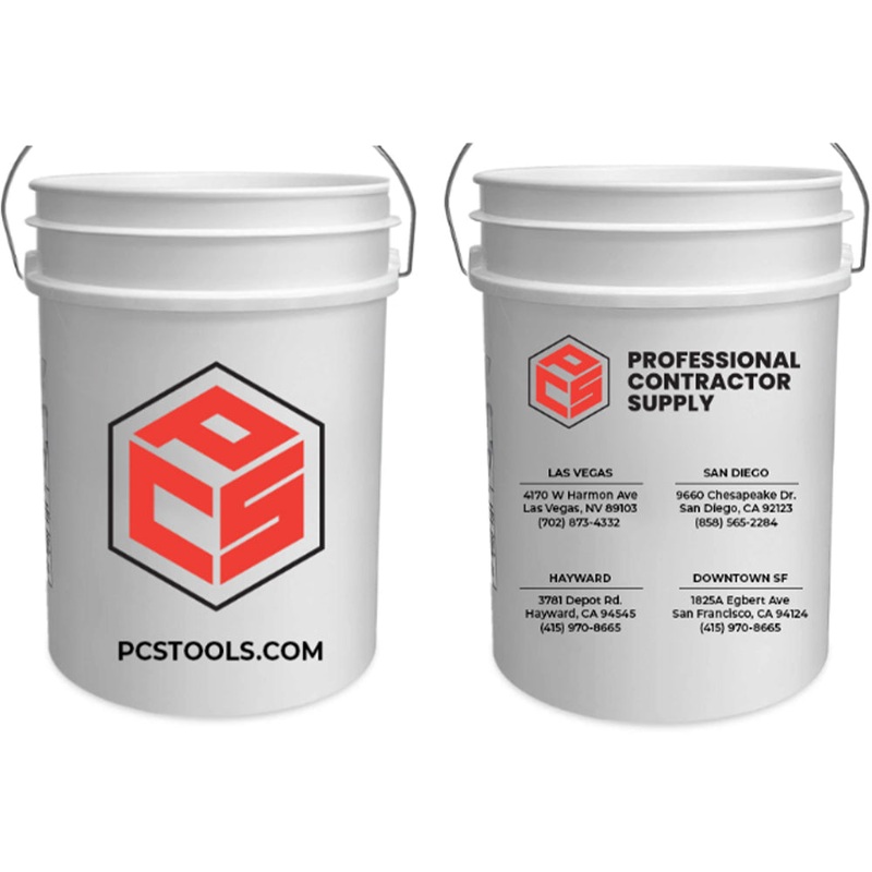 Argee 5GALNEW (MULTI LOGO) 5 Gallon Bucket w/ Multiple Logos (PCS Logo)