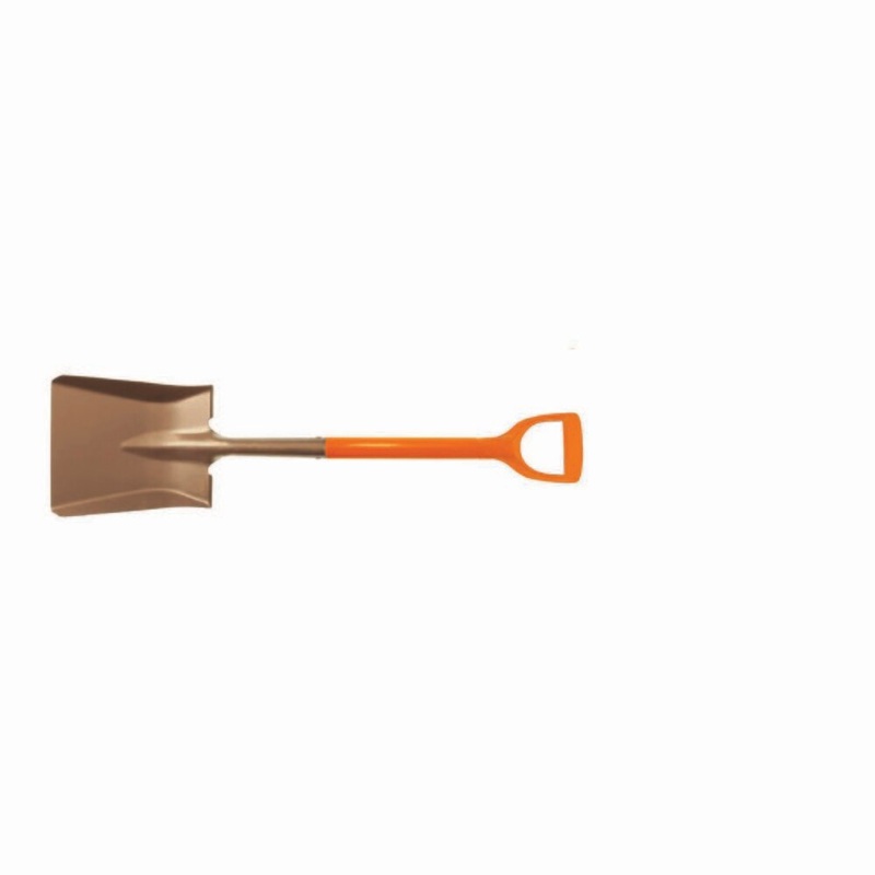 Carltsoe Safety CS Unitec Ex1005D-270A Aluminum Bronze Non-Sparking, Low-Magnetism, Corrosion Resistant Round Point Shovel with Nupla Handle