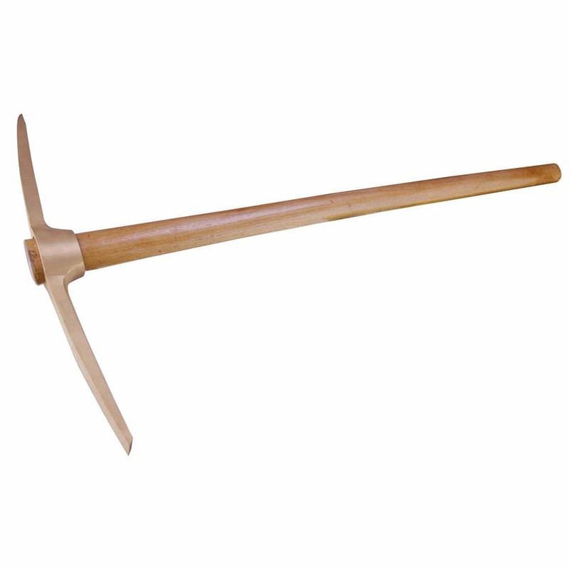 Carltsoe Safety CS Unitec Ex1008-420A Aluminum Bronze Non-Sparking, Low-Magnetism, Corrosion Resistant 16-3/4 Railroad/Clay Pick