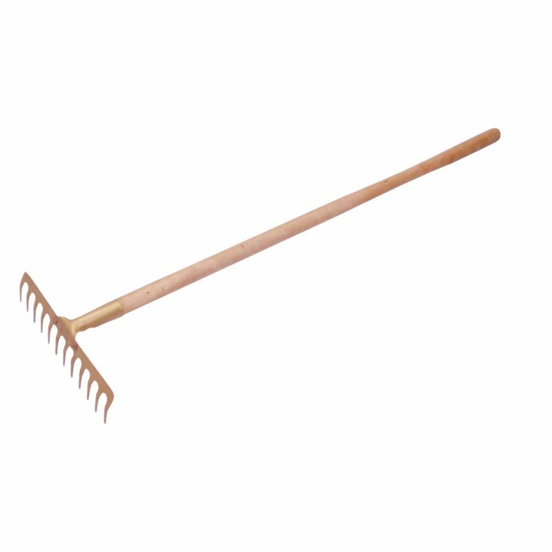 Carltsoe Safety CS Unitec Ex1009-300A Aluminum Bronze Non-Sparking, Low-Magnetism, Corrosion Resistant Rake