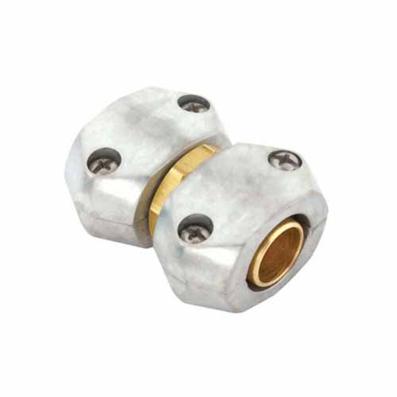 Gilmour 801124-1003 5/8 and 3/4 Brass Clamp Coupling Water Hose Mender