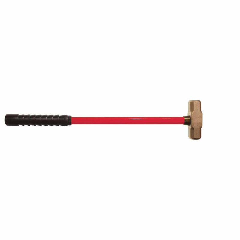 Carltsoe Safety CS Unitec Ex104U-1000A Aluminum Bronze Non-Sparking, Low-Magnetism, Corrosion Resistant Sledge Hammer 10 Lbs (4.54 Kg)