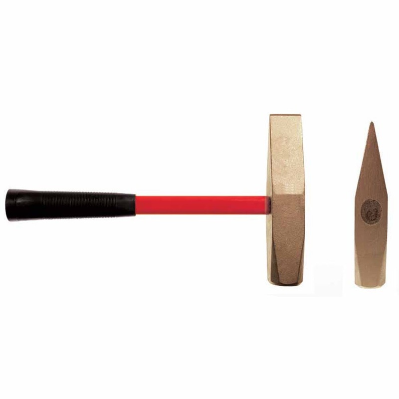 Carltsoe Safety CS Unitec Ex105U-0300A Aluminum Bronze Non-Sparking, Low-Magnetism, Corrosion Resistant Cutoff Hammer 3 Lbs (1.36 Kg)