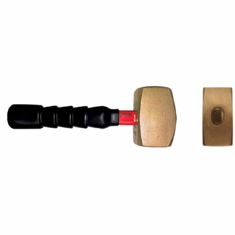 Carltsoe Safety CS Unitec Ex108U-0200B Copper Beryllium Non-Sparking, Non-Magnetic, Corrosion Resistant Club Hammer 2 Lbs (0.91 Kg)