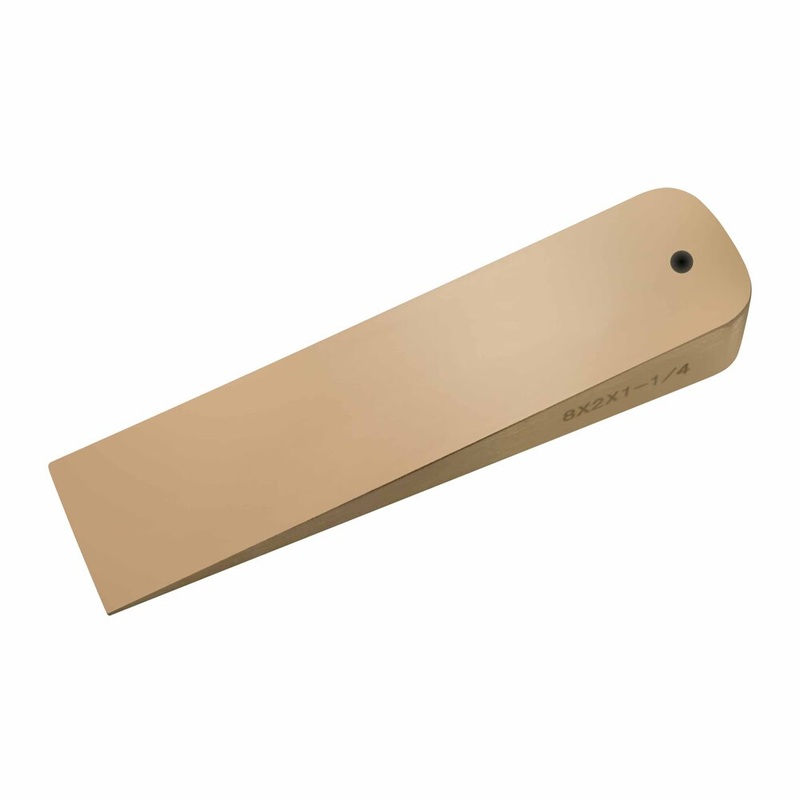 Carltsoe Safety CS Unitec Ex1101U-4B Copper Beryllium Non-Sparking, Non-Magnetic, Corrosion resistant Flange Wedge with Lanyard Hole 1-1/2