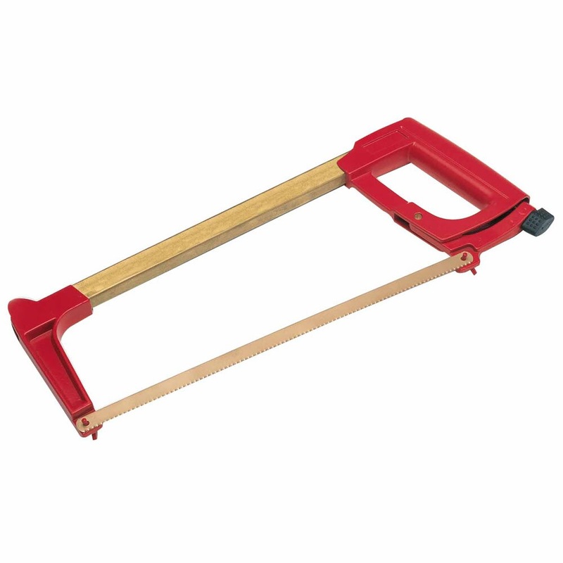 Carltsoe Safety CS Unitec Ex118A-395A Aluminum Bronze Non-Sparking, Low-Magnetism, Corrosion Resistant 12 Hacksaw Frame