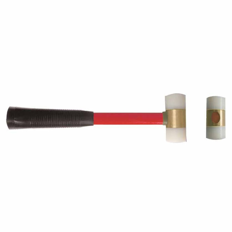 Carltsoe Safety CS Unitec Ex121u-0220A Aluminum Bronze Non-Sparking, Low-Magnetism, Corrosion Resistant Plastic Hammer 2.20 Lbs (1 Kg)