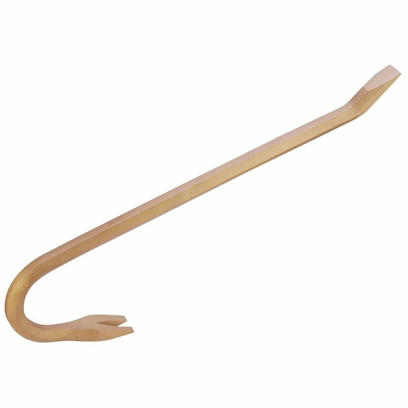Carltsoe Safety CS Unitec Ex1303-760B Copper Beryllium Non-Sparking, Non-Magnetic, Corrosion Resistant Crow Bar 1-1/8 (28 mm)