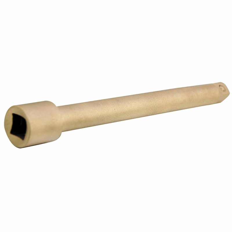 Carltsoe Safety CS Unitec Ex1504B-250A Aluminum Bronze Non-Sparking, Low-Magnetism, Corrosion Resistant Extension Bar 10 (250 mm) x 1/2 Drive