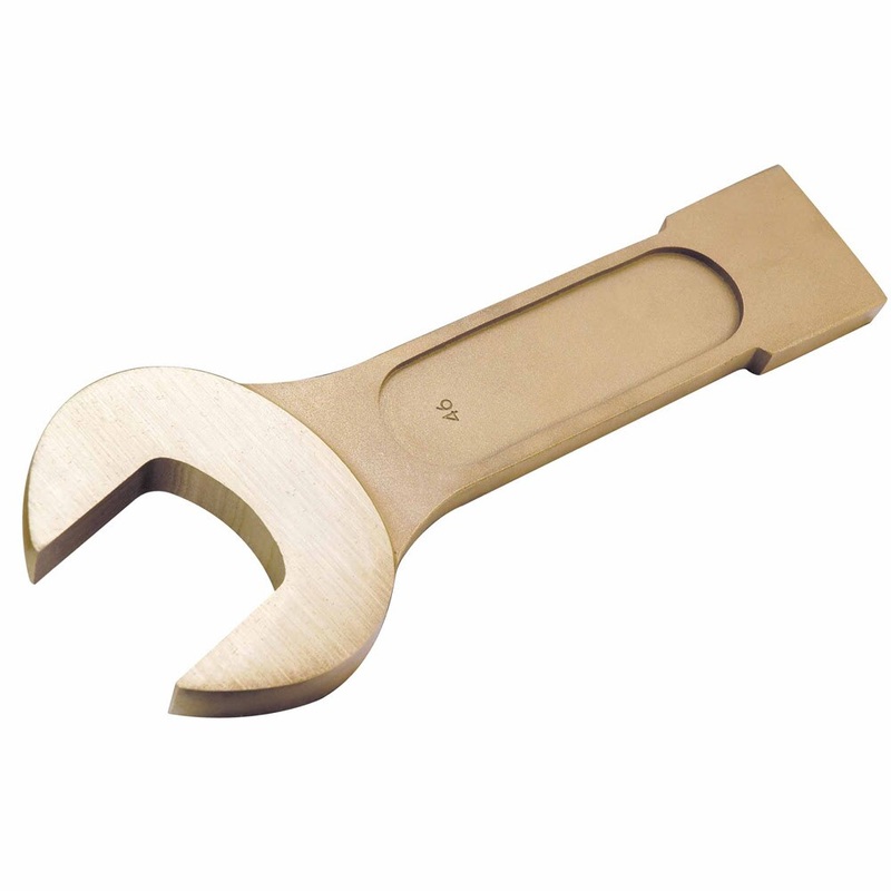 Carltsoe Safety CS Unitec Ex200-075UB Copper Beryllium Non-Sparking, Non-Magnetic, Corrosion Resistant Striking Wrench, Open End 1-9/16