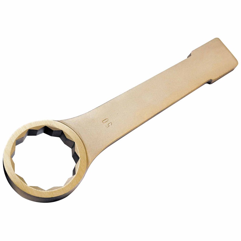 Carltsoe Safety CS Unitec Ex201-15B Copper Beryllium Non-Sparking, Non-Magnetic, Corrosion Resistant 12 Point Single Box End Wrench  15 mm