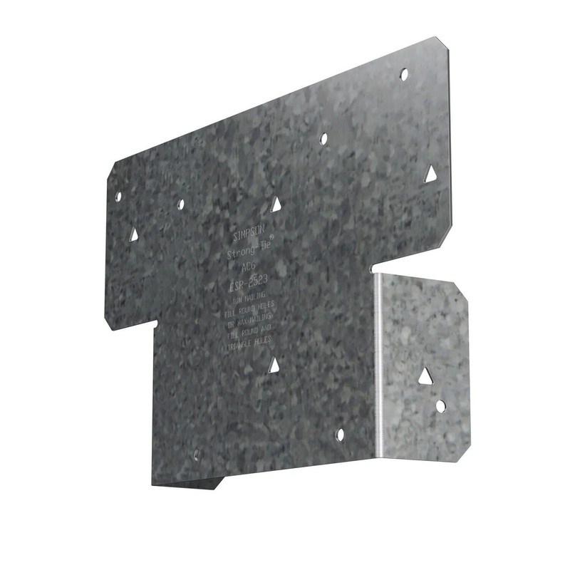 Simpson AC6Z Strong-Tie Adjustable Post Cap for 6X Beam ZMAX Finish