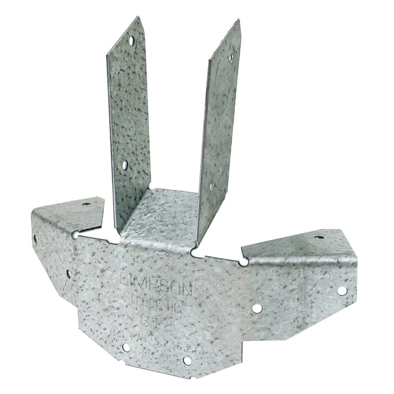 Simpson GT2Z Strong-Tie Gazebo Tie 16-Gauge ZMAX Finish