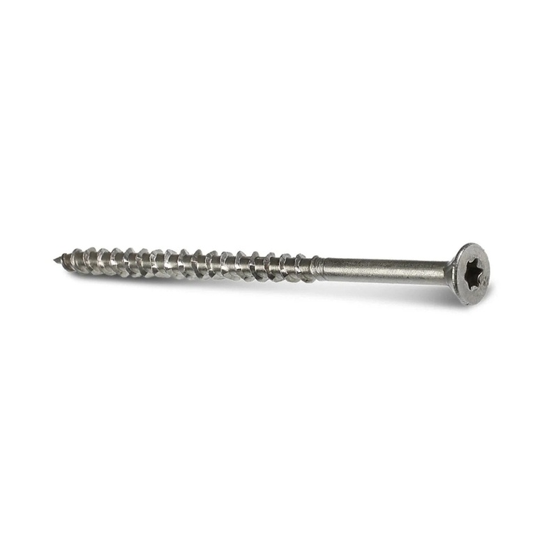 Simpson S08250WPFB Strong-Tie Deck-Drive DWP Wood SS Screw #8 x 2-1/2 T-20, Flat Head, Type 305 (1750 Pack)