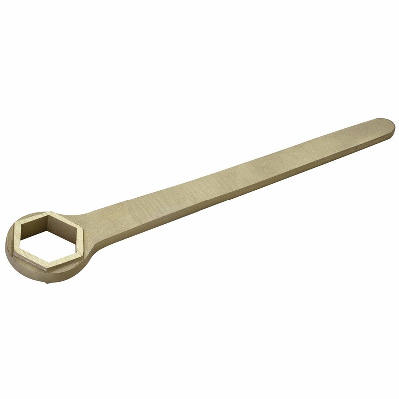 Carltsoe Safety CS Unitec Ex204-015UA Aluminum Bronze Non-Sparking, Low-Magnetism, Corrosion Resistant 6 Point Box End Wrench 7/8