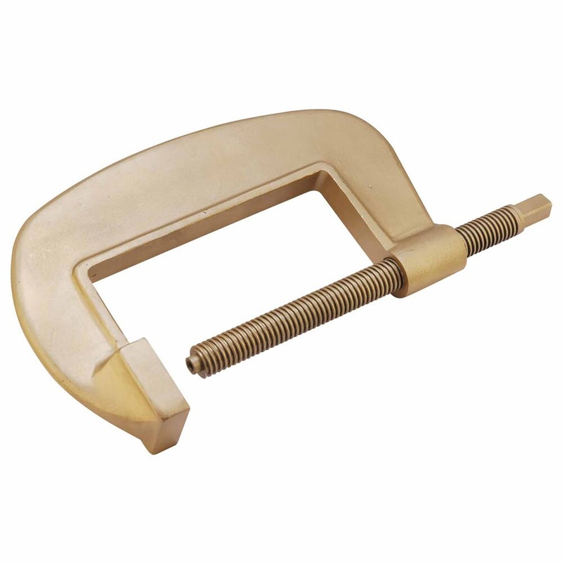 Carltsoe Safety CS Unitec Ex211-160B Copper Beryllium Non-Sparking, Non-Magnetic, Corrosion Resistant 6-3/8 C-Type Clamp