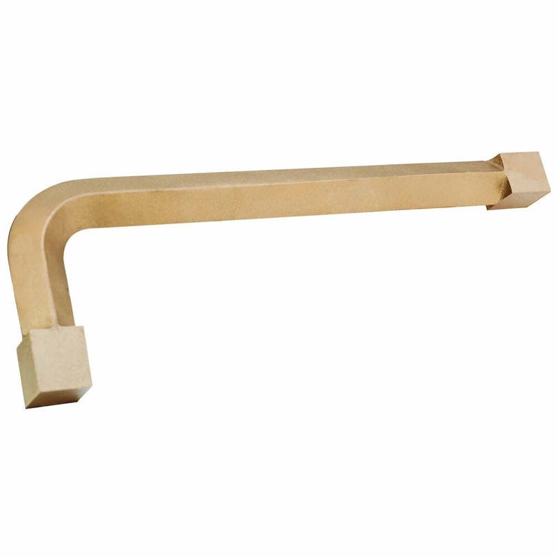 Carltsoe Safety CS Unitec Ex213-27A Aluminum Bronze Non-Sparking, Low-Magnetism, Corrosion Resistant Square End Bung Wrench 1-1/16 (27 mm)