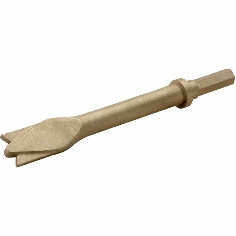 Carltsoe Safety CS Unitec Ex309AH-20A Aluminum Bronze Non-Sparking, Low-Magnetism, Corrosion Resistant Pneumatic Chisel .401 round collar, round shank