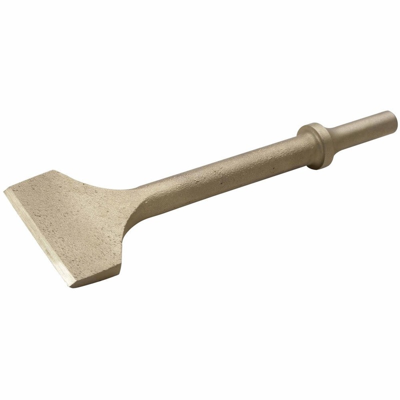 Carltsoe Safety CS Unitec Ex310AH-32A Aluminum Bronze Non-Sparking, Low-Magnetism, Corrosion Resistant Pneumatic Chisel .401 round collar, round shank