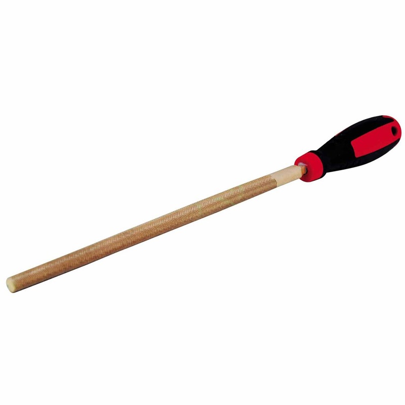 Carltsoe Safety CS Unitec Ex411R-100B Copper Beryllium Non-Sparking, Non-Magnetic, Corrosion Resistant 4 Round File