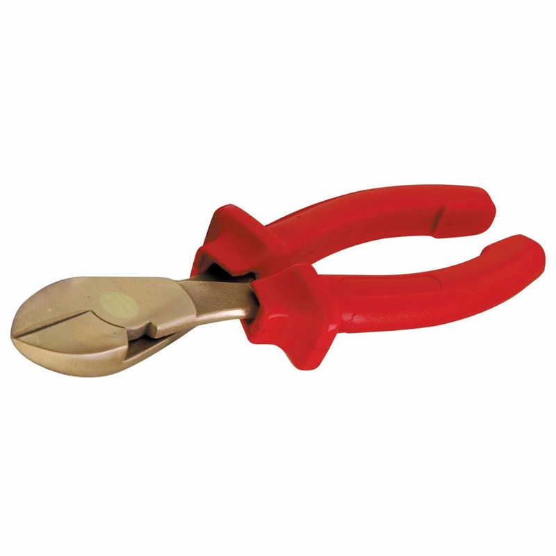 Carltsoe Safety CS Unitec Ex601HD-6B Copper Beryllium Non-Sparking, Non-Magnetic, Corrosion Resistant Diagonal Cutting Pliers 6-3/8 (160 mm)